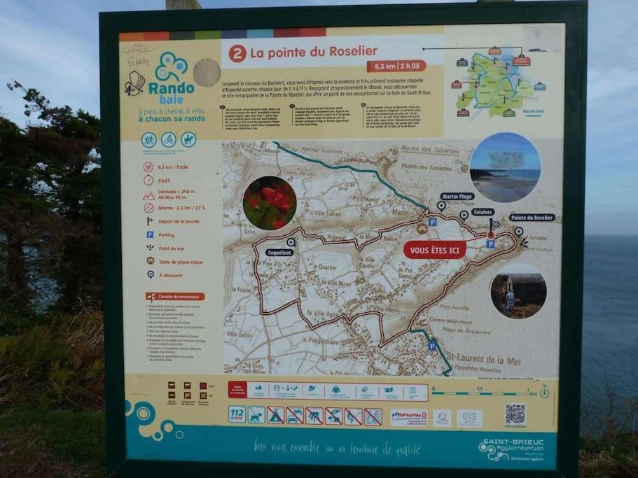 Chaumiere Cotiere: Plage A 500M,A Deux Pas Du Gr34 Plérin エクステリア 写真
